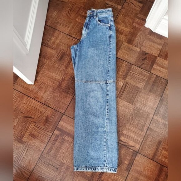 Garage High Rise "Cora" Wide Leg Street Moto Jeans - Picture 8 of 13